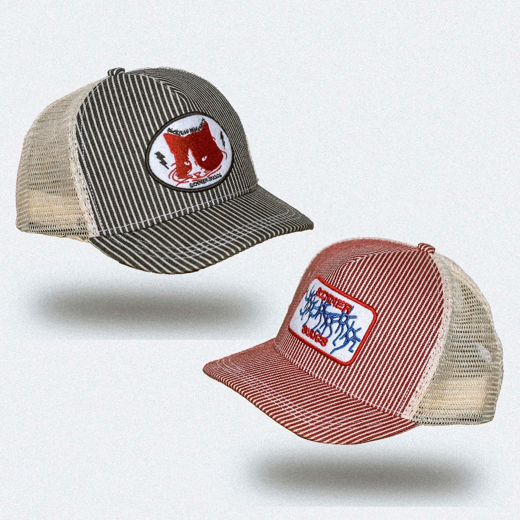 Hickory Denim Trucker - Topi Jaring Denim