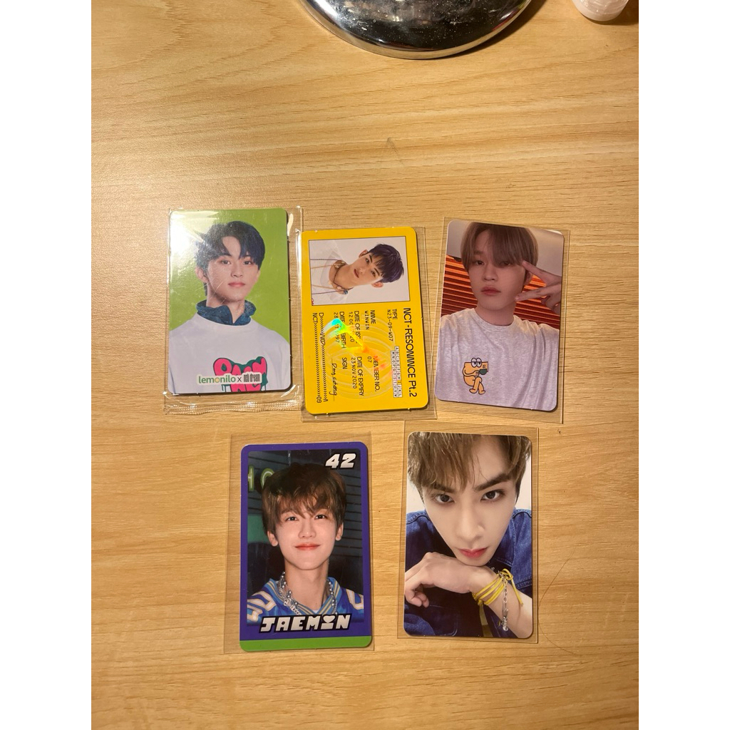 WTB WTC PC photocard nct jaemin,xiaojun,chenle,mark,winwin