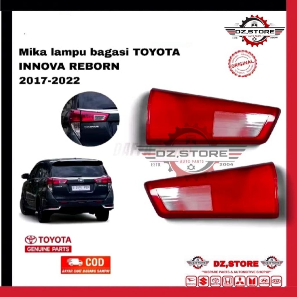 Mika lampu bagasi innova reborn mika reflektor bagasi innova reborn original 2017 2018 2019 2020 202