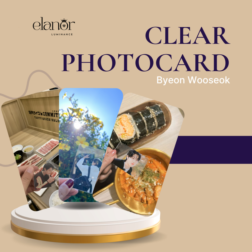Byeon Wooseok Clear Photocard | Idol Photocard | Bias Photocard | Photocard Transparan