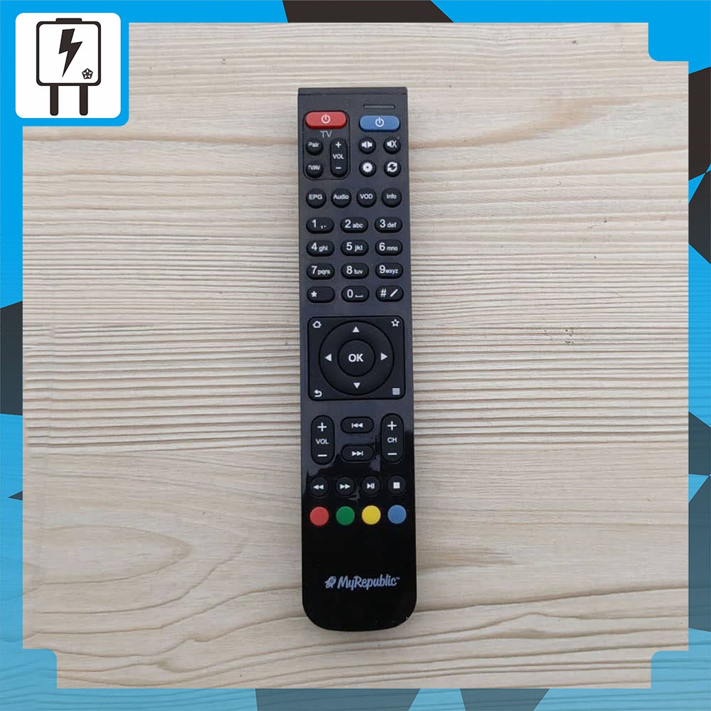 Remot STB MyRepublic Remote Receiver Original Set Top Box TV LCD LED