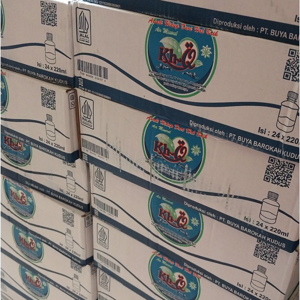 1 Dus Air Minum Khotmil Qur'an Kh-Q  Isi 24 botol @220ml