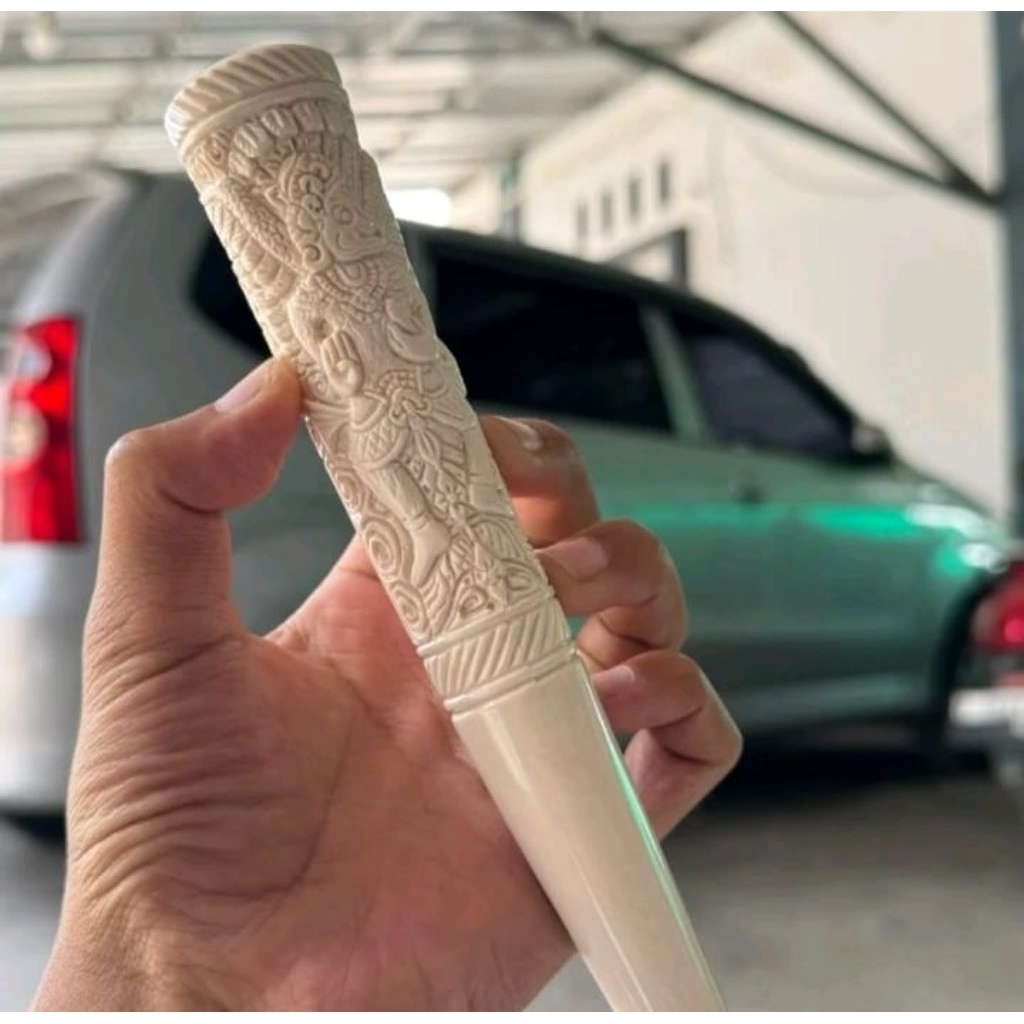 once pipa ukir panjang 16cm superan