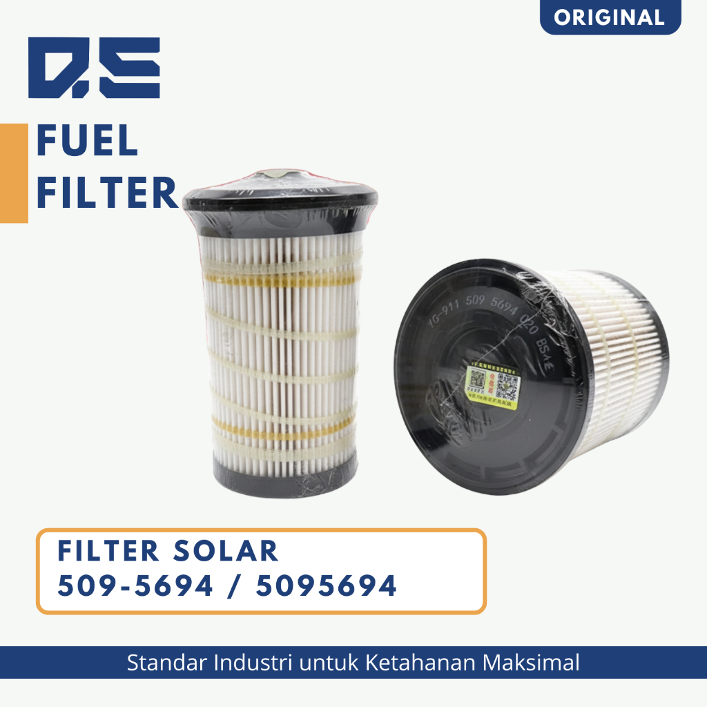 Filter Solar Fuel Filter 509-5694 5095694 Alat Berat Excavator Caterpillar CAT 320GC 320GX 320NG