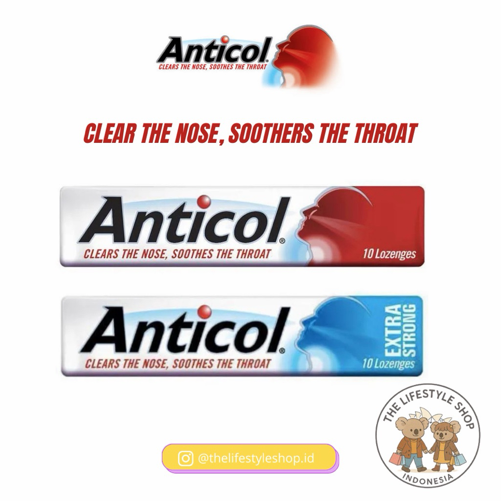 ALLENS ANTICOL THROATIES STICK 10 LOZENGES | -aantivol Vapour Original / Extra Strong Original Austr