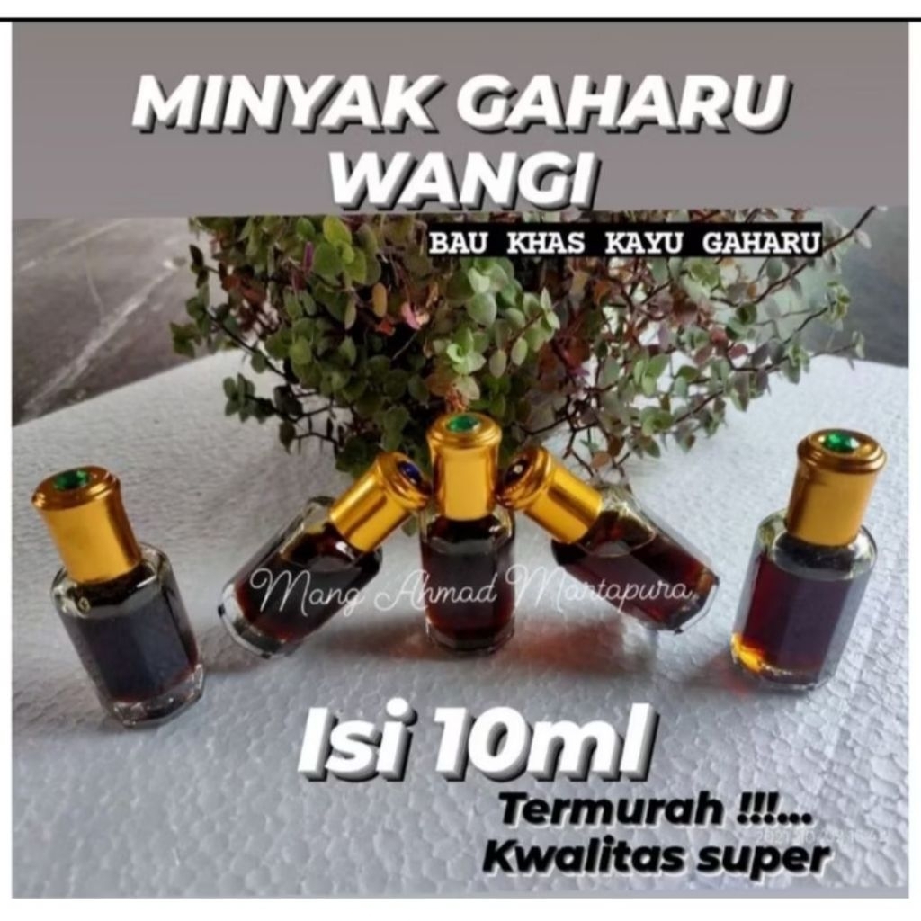 Minyak Gaharu Wangi 10 mili Asli kental Kalimantan - kwalitas super Minyak wangi gaharu isi 10ml Asl