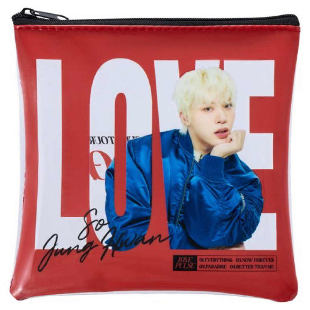 [PRE ORDER] MD CLEAR POUCH TREASURE PULSE ON IN JAPAN DOYOUNG PARK JEONG-WOO SO JEONG HWAN ASAHI YOS