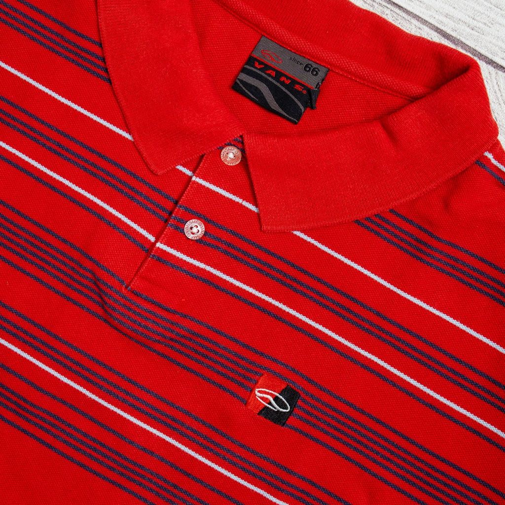 Polo Shirt VANS Red Salur Vintage