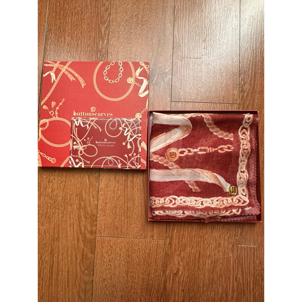 Buttonscarves Chain Ruby Preloved