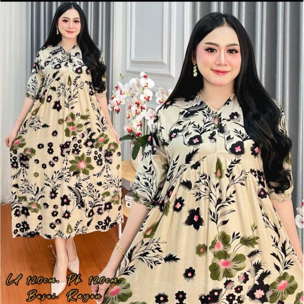 Daster Marisa Rayon Ld 120 Kekinian Busui