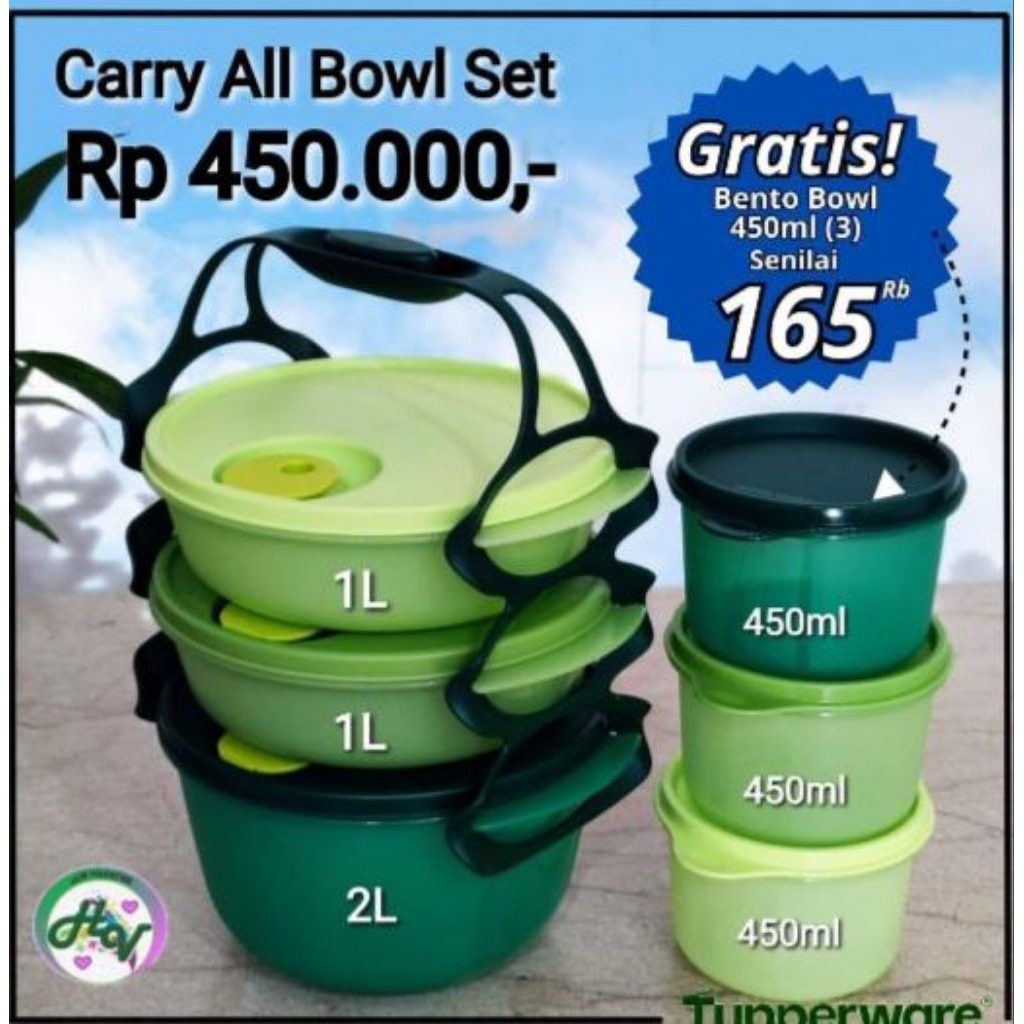 Tupperware Rantang susun original&New- Rantang Modern