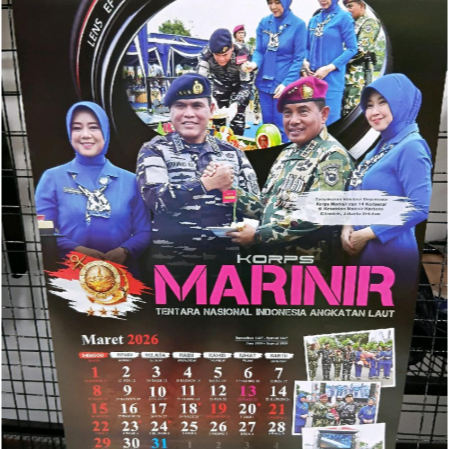 Kalender Dinding Marinir TNI AL 2026 Terbaru