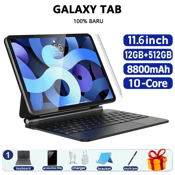 Samsung Galaxy Tablet A9+ [12GB+512GB] Tablet Android 12.0 Layar Penuh 11.6 Inci Wifi/5G Dual SIM 88