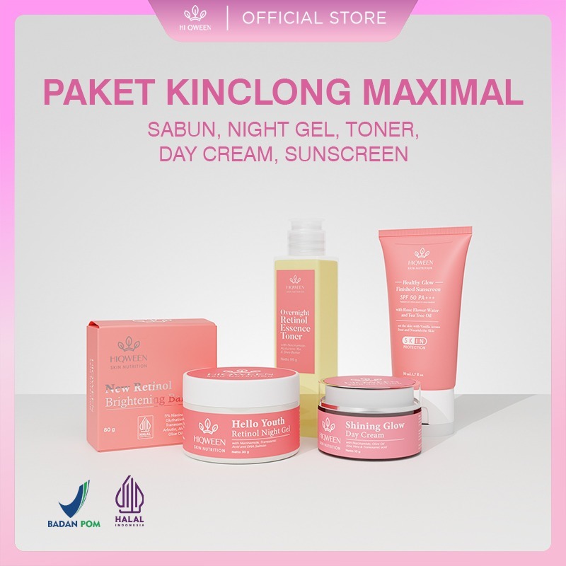 HIQWEEN PAKET KINCLONG MAX ISI 5 PRODUK