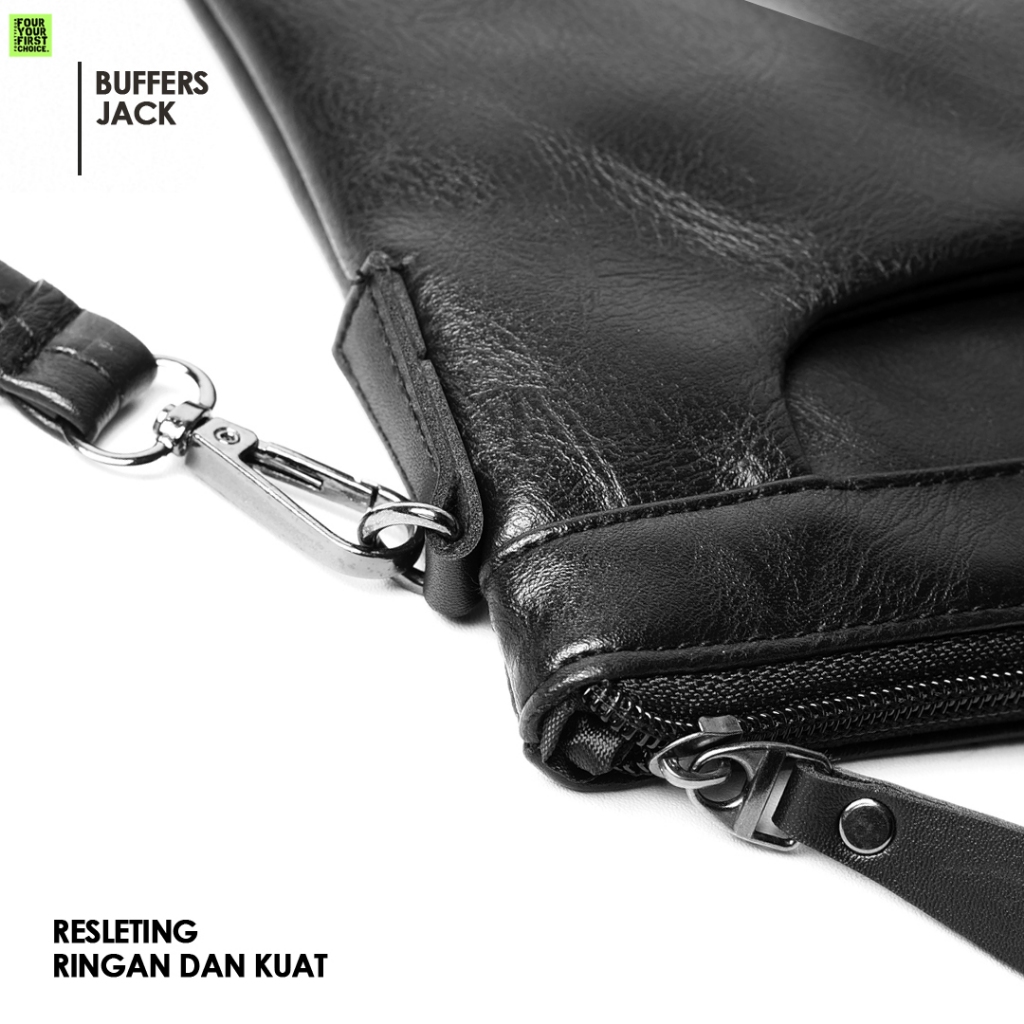 Buffers Jack - Tas Clutch Pria Leather Tangan Kulit Handbag Premium Co