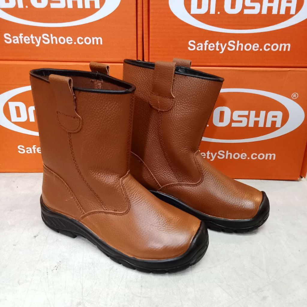 Sepatu Safety Dr. Osha Nevada Boots Tipe (3398) Coklat Safety Shoes Keselamatan Kerja Proyek Origina