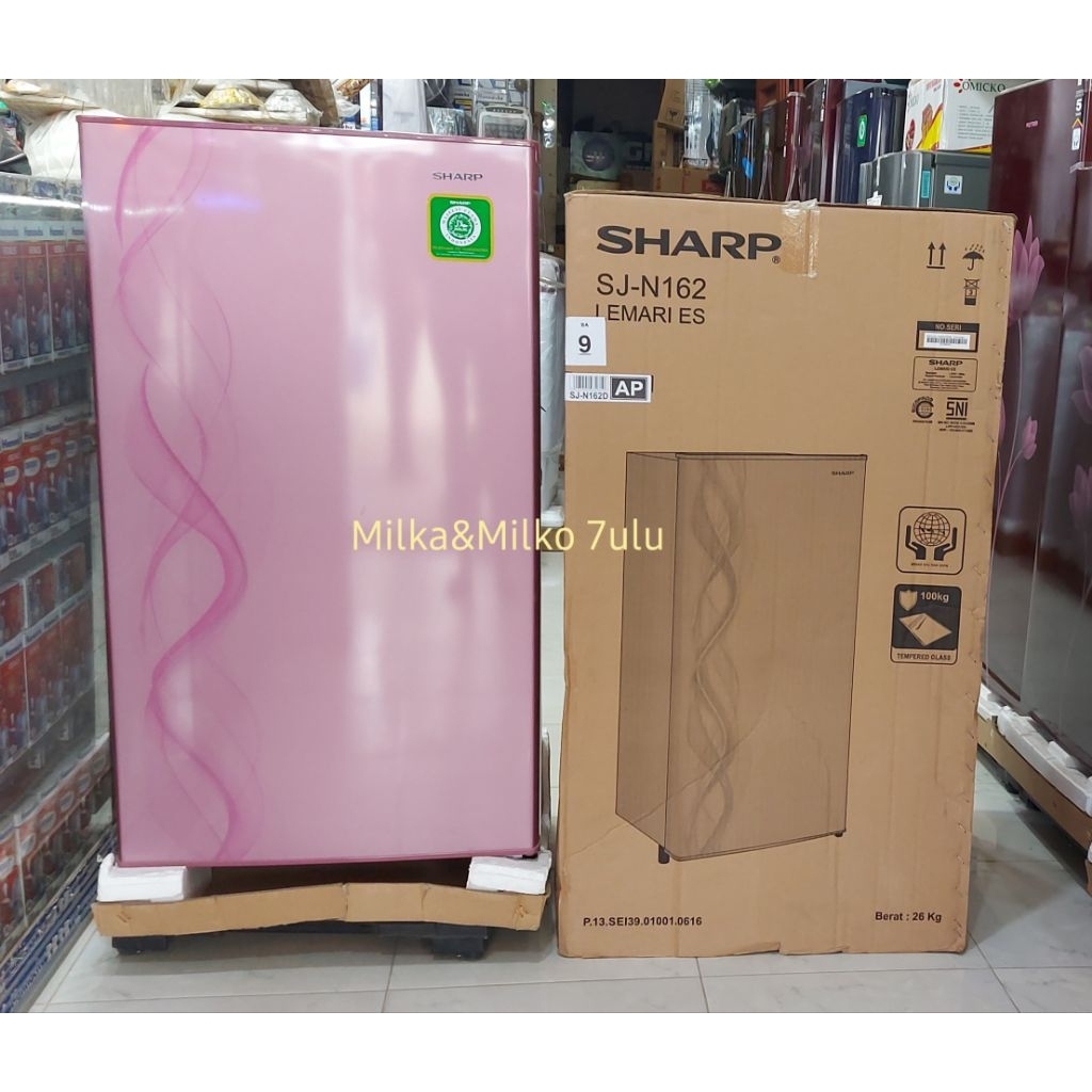 KULKAS SHARP 1 PINTU SERIES SHARP SJ- N 162 D 
