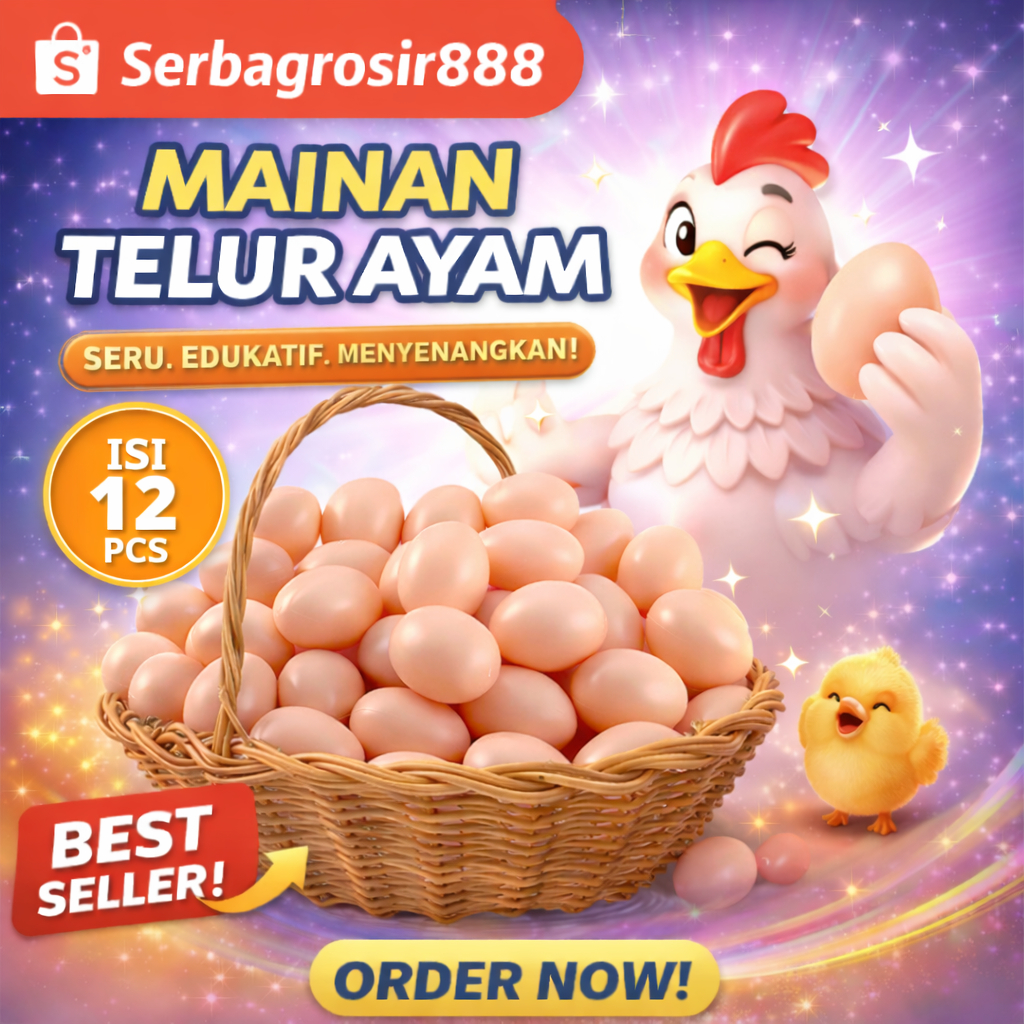 mainan telor ayam isi 12 pcs - mainan anak - telor ayam isi 12 pcs mainan - mainan telor ayam