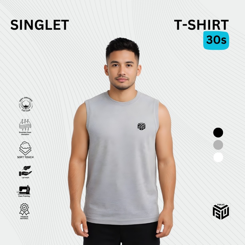 KAOS SINGLET PRIA DEWASA LEKBONG ABU