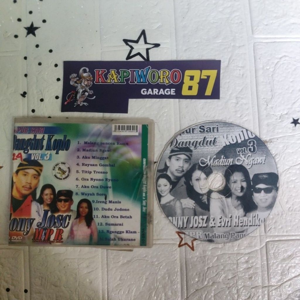 KASET VCD,,,,CAMPUR SARI DANGDUT KOPLO VOL. 3 SONY JOSZ
