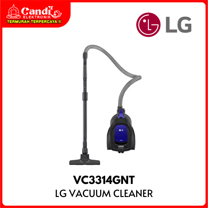 LG Canister Vacuum Cleaner Penyedot Debu Grande-K Sparkle Blue VC3314GNT