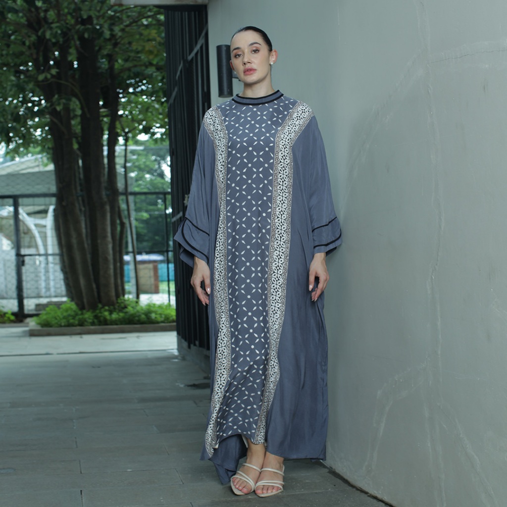 Batik Huza - Kaftan Syahmina - Gamis Kaftan Batik Wanita