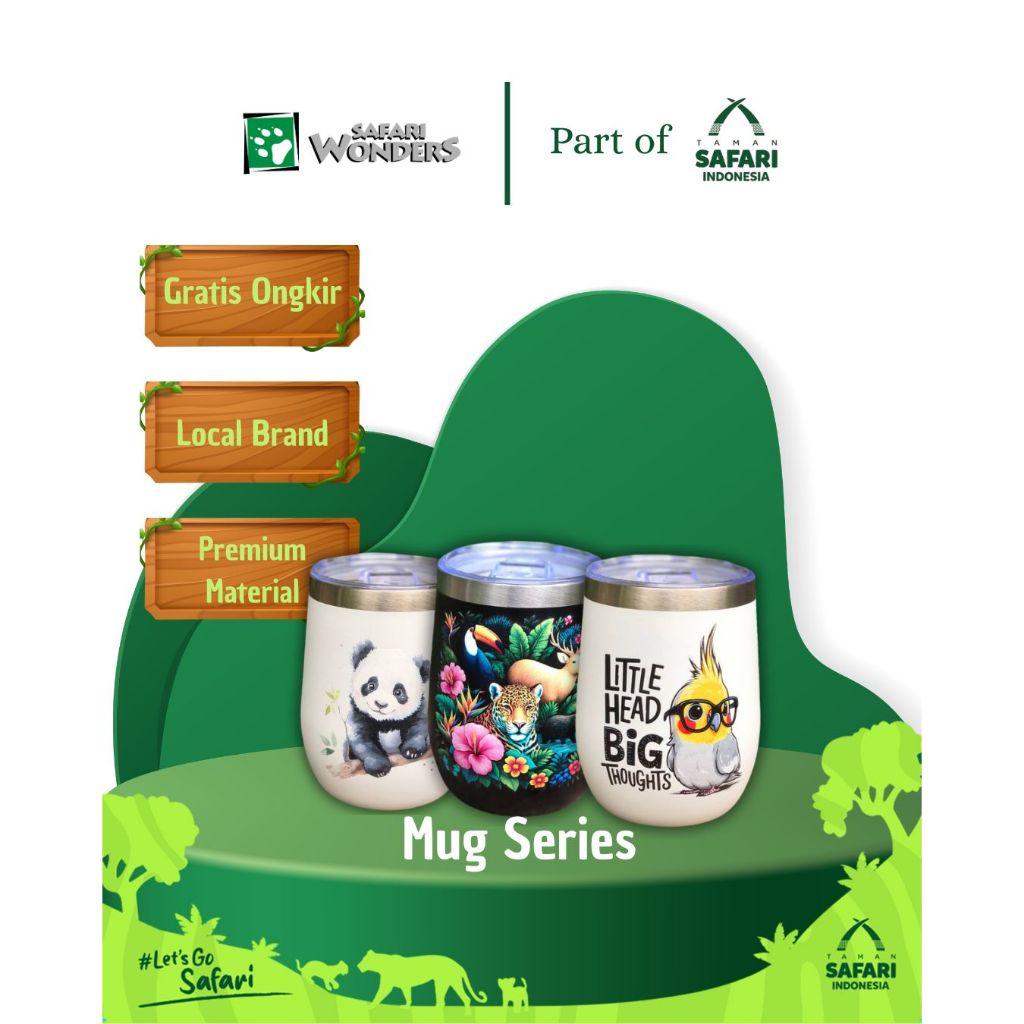 SAFARI WONDERS - Animals Mug Series - Official Merchandise Taman Safari Indonesia