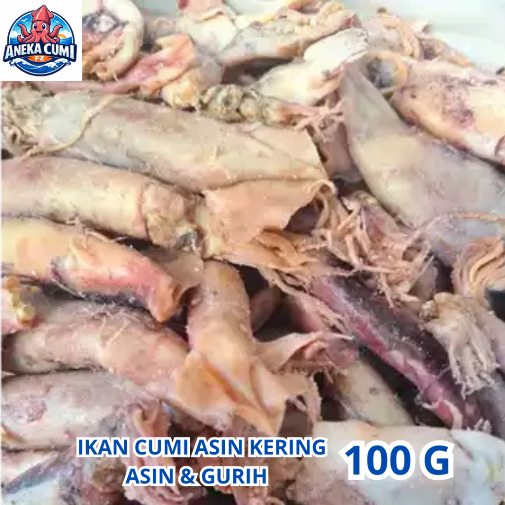 Cumi Asin Kering 100 Gram Murah Ikan Asin Cumi Kering / Khas Rembang Gread A