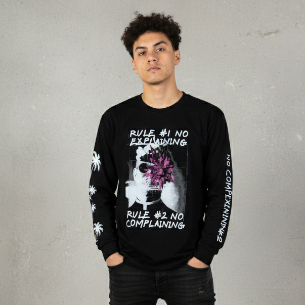 CAMO - Longsleeve - explaining 0689 - kaos lengan panjang pria dan wanita