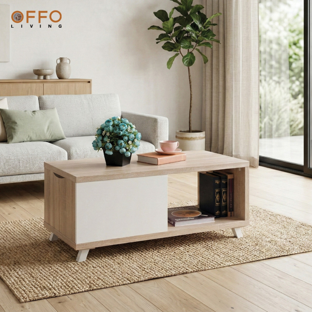Offo Living - Meja Tamu Coffee Table dengan Laci CFT2612794
