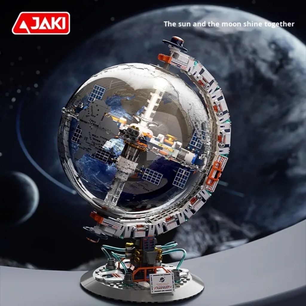 mainan edukasi anak JAKI CK003: Globe Antariksa "Breaking Dawn" yang Bercahaya