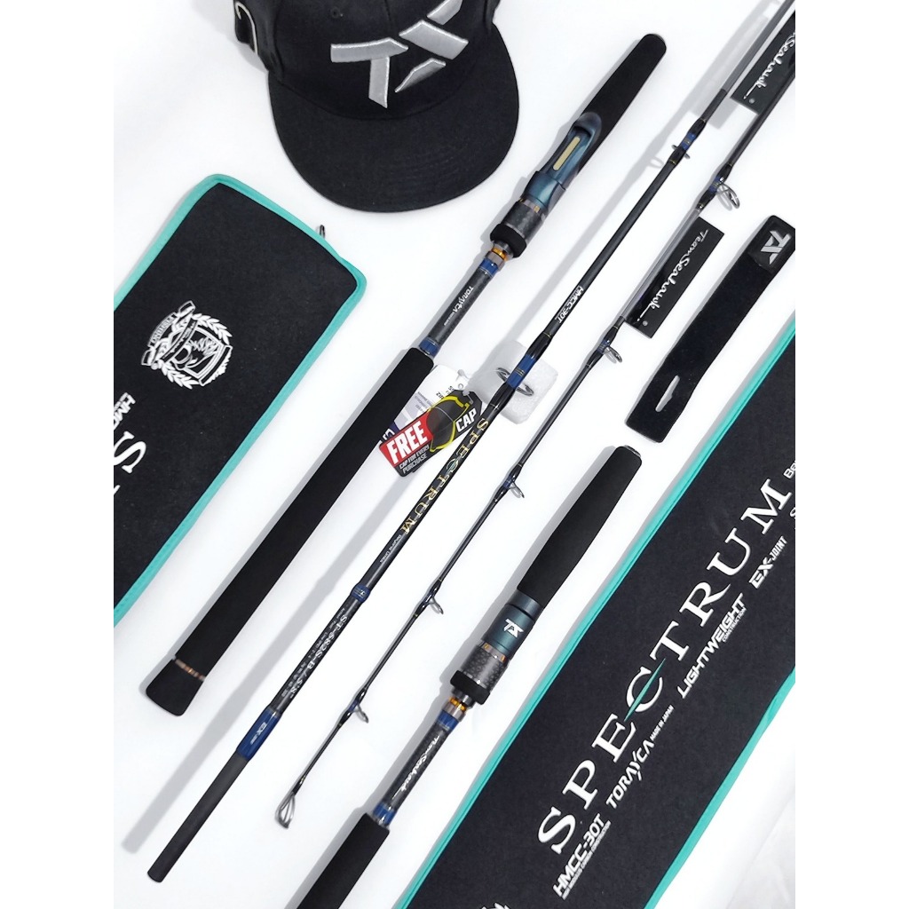 Joran Pancing Team Seahawk Spectrum - Spinning & Casting Rod 5'6" & 5'8" PE 1.5-4 Jig 40-300g Bonus 