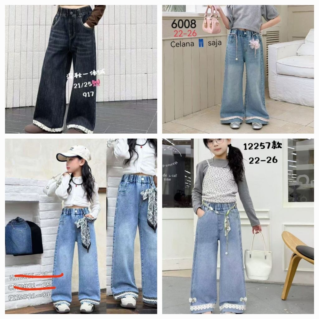 jeans anak cewek /celana jeans anak perempuan/levis anak cewek/exit jeans/jeans import anak/import j