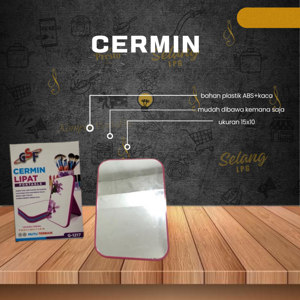 Cermin rias lipat