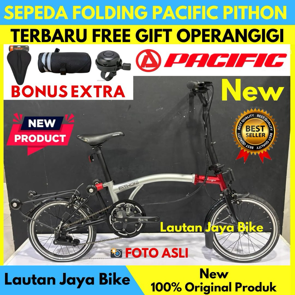 Sepeda Lipat 16 Pacific Pithon Folding Bike Terbaru