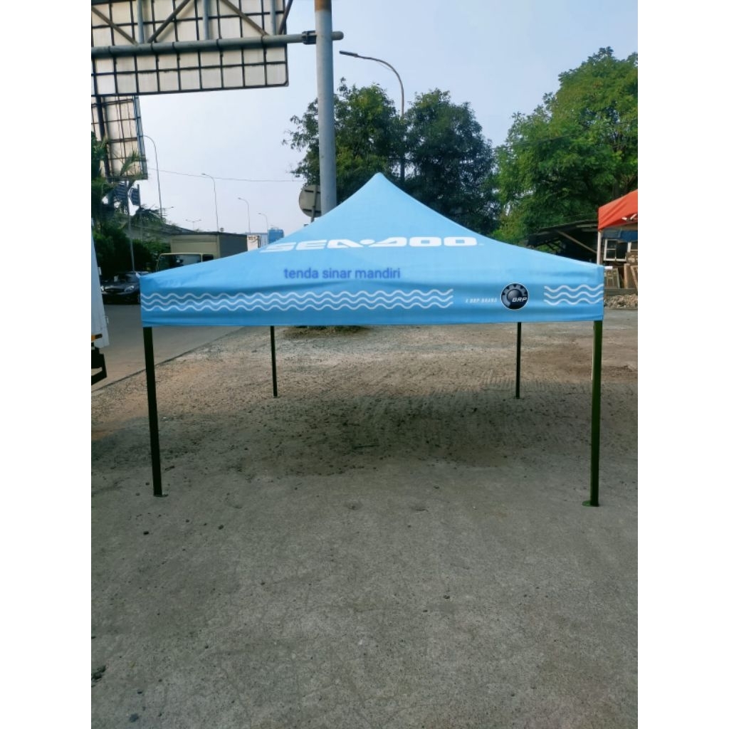 Tenda lipat 3x3 custom rangka super