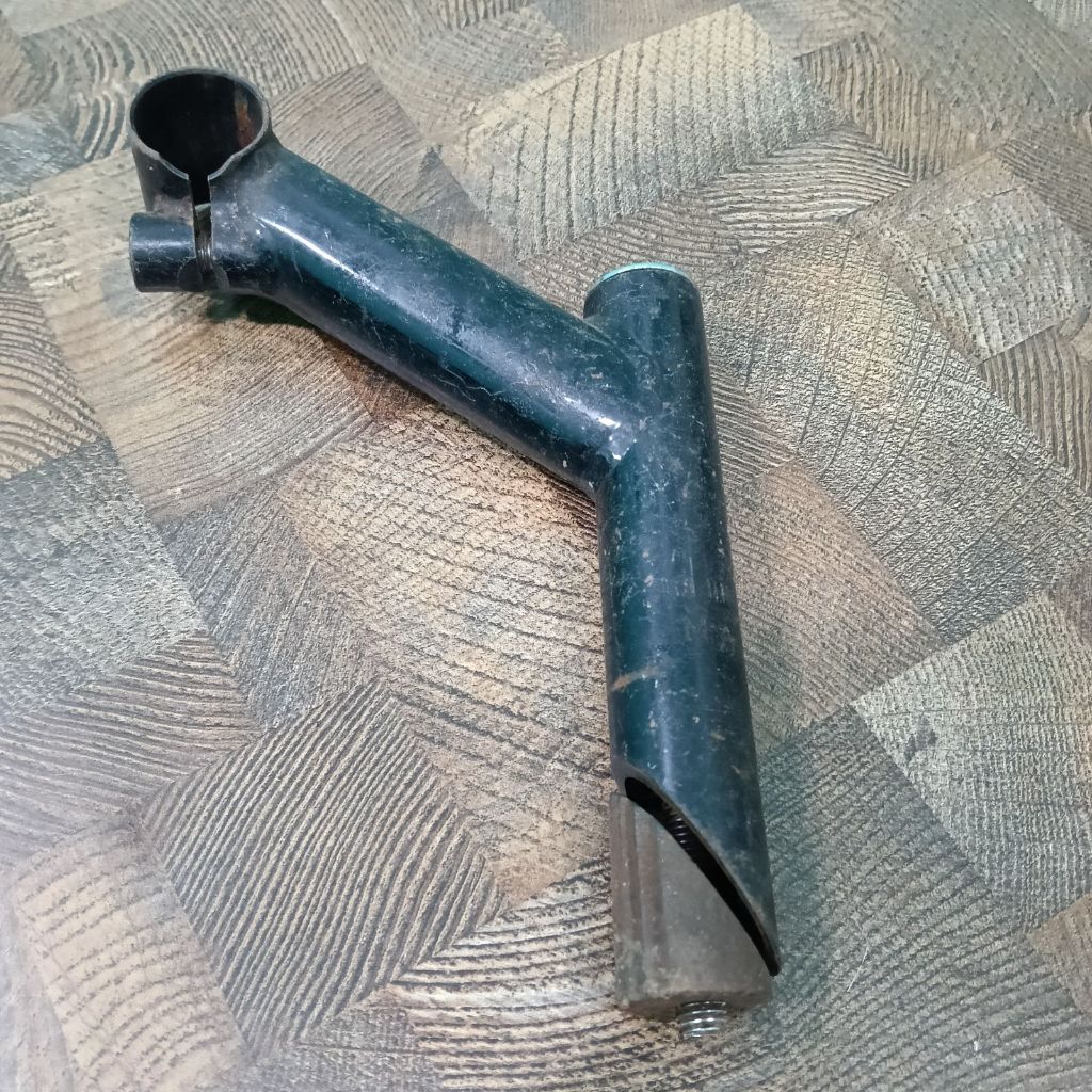 Stem Sepeda Vintage MTB Quill Stem Black 25.4