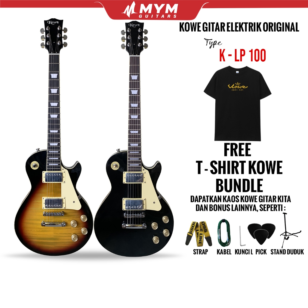 Kowe Gitar Listrik original seri K-LP 100
