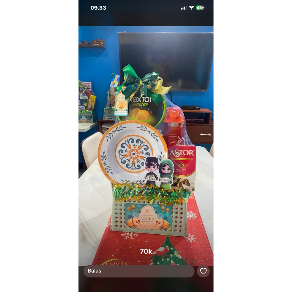 hampers parsel lebaran piring