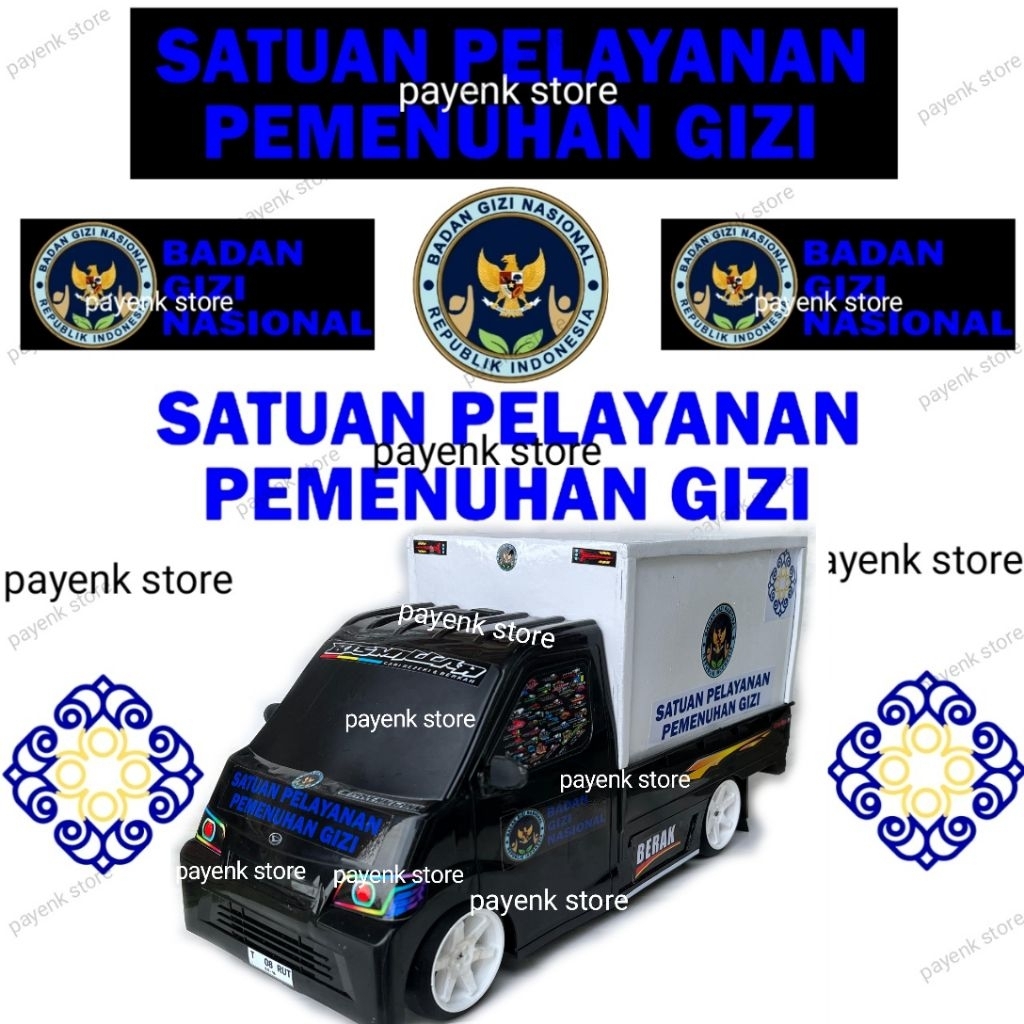 STIKER MBG MINIATUR PICKUP GRANDMAX