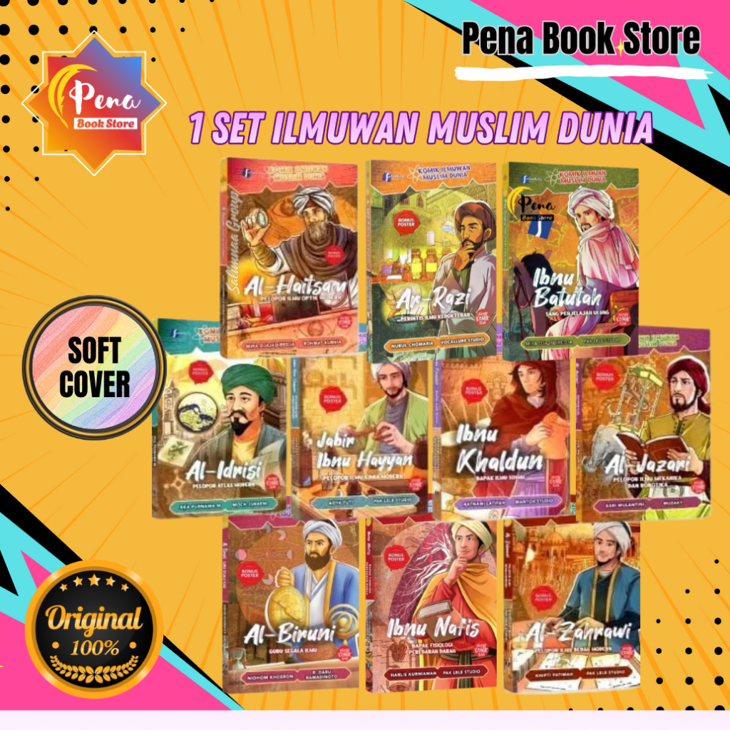 PAKET Komik Ilmuwan Muslim Dunia 100% ORIGINAL Jagoan Komik Anak Islam Salsabila Pustaka Alkautsar