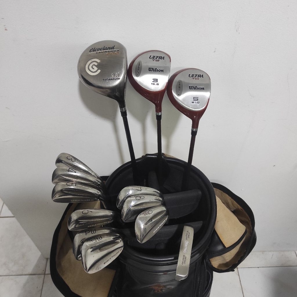 Stick Golf Fullset Murah Driver Cleveland Fairway Wood Wilson Ironset Maruman Putter Spalding Bag Ca