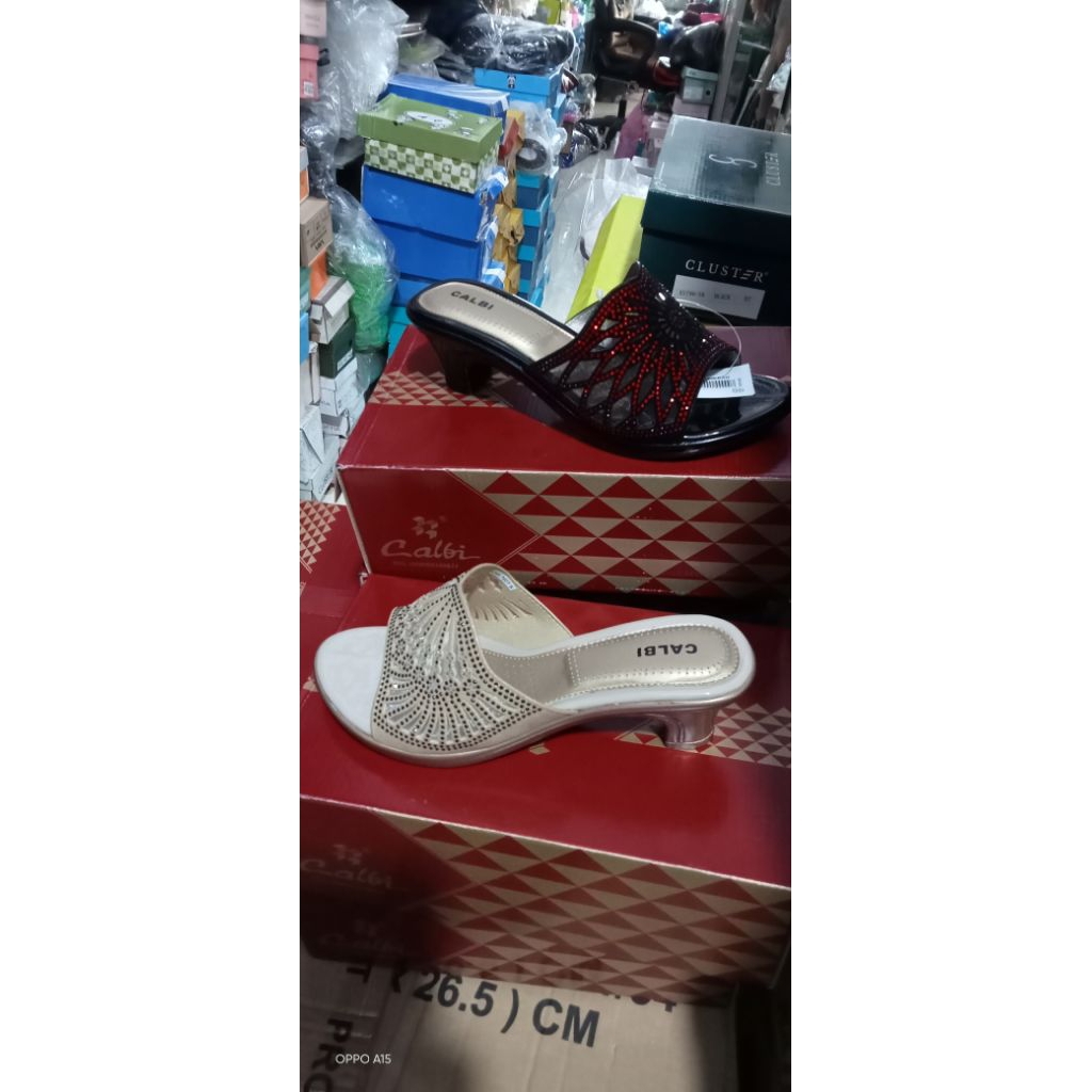 SANDAL CALBI HEELS 5 CENTI IMPOR ORI