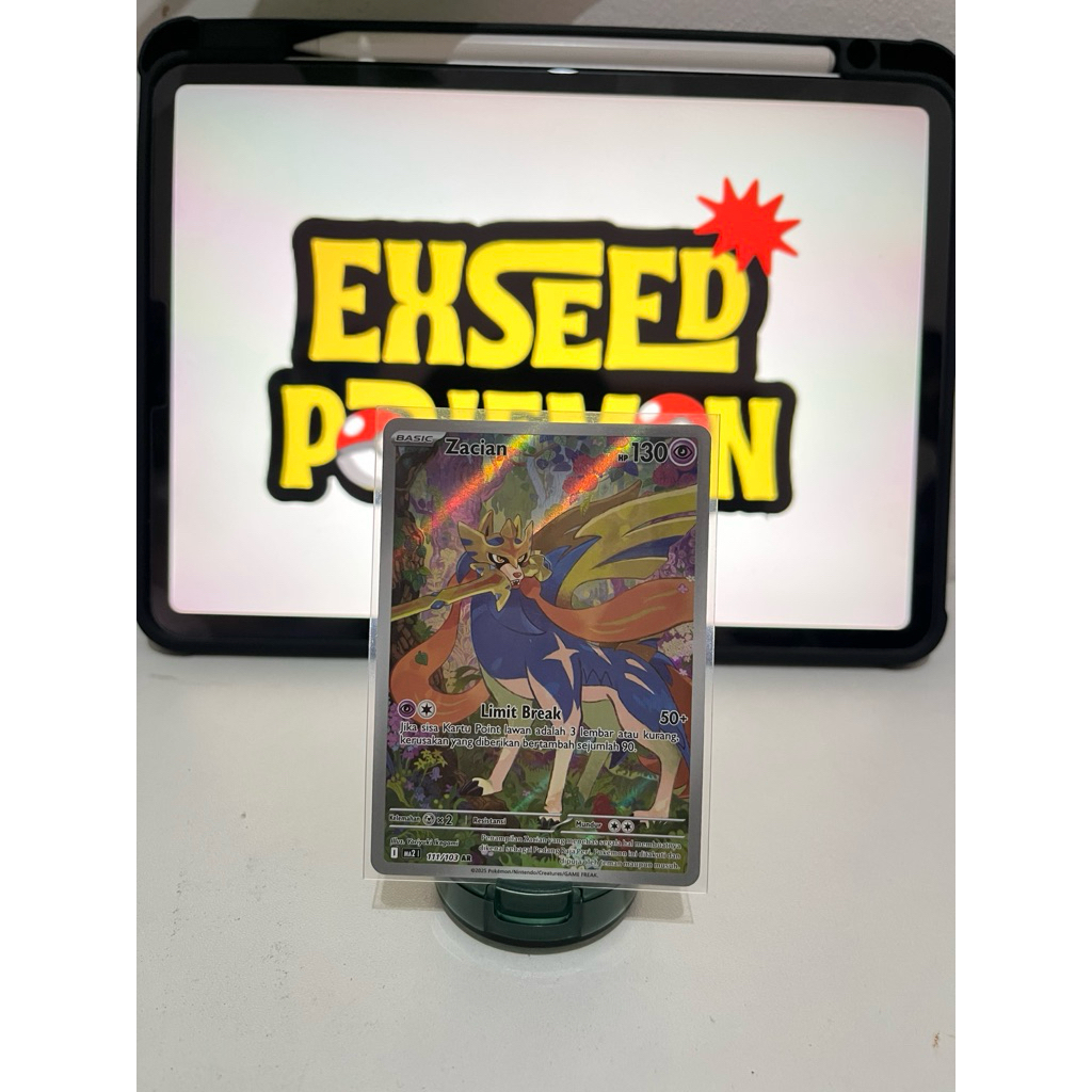 Zacian AR-Kartu TCG Pokemon