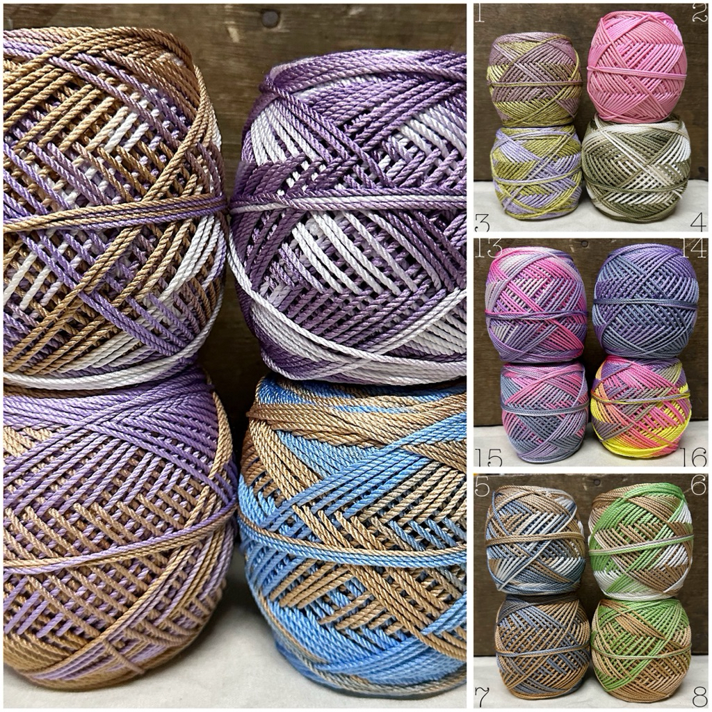 Benang Rajut POLY KILAP SEMBUR  ( Ombre Polyester ) gradasi