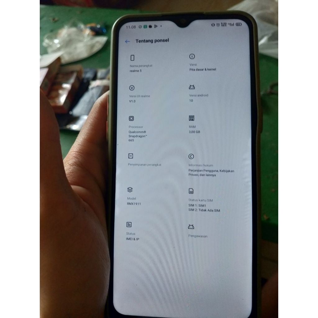 Realme 5 3/64 minus layak pakai