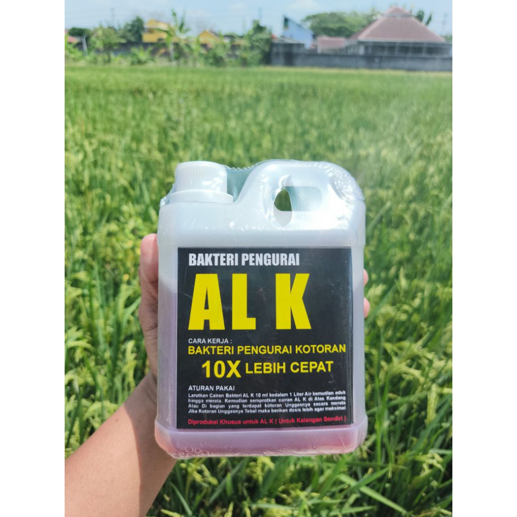 AL K Bakteri Pengurai Penghilang Bau Kandang Ayam Penghilang Bau Kotoran Ayam & Disinfektan Kandang 