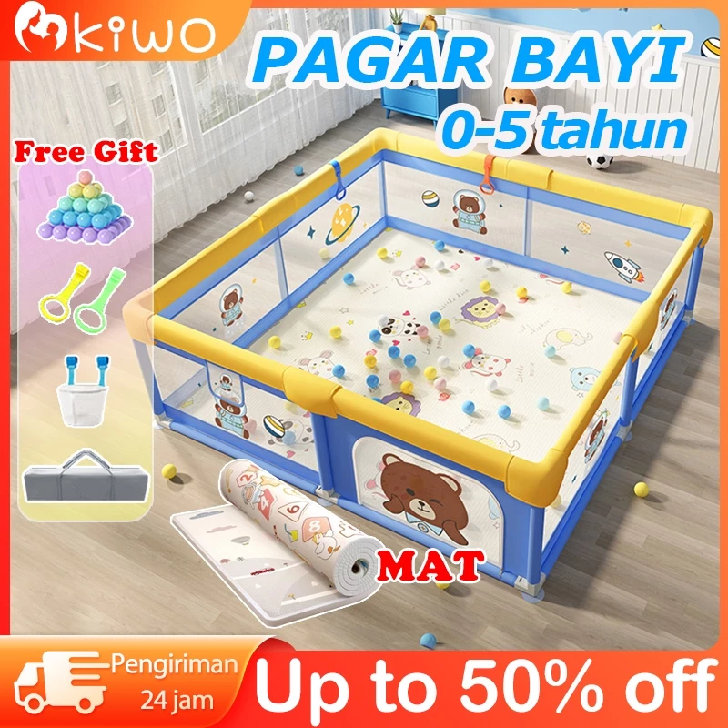 Pagar Bayi Bermain Mandi Bola Anak Pembatas Kasur Pagar Bayi Pagar Mainan Anak Playground Anak