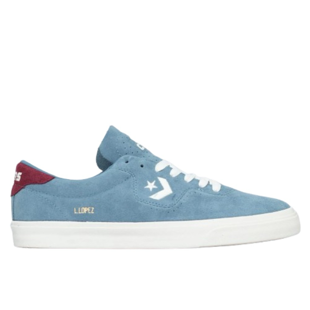 Fauststore - Sepatu Sneakers pria wanita CONVERSE ONE STAR LOPEZ PRO OX CELESTIAL DK BURGUNDY