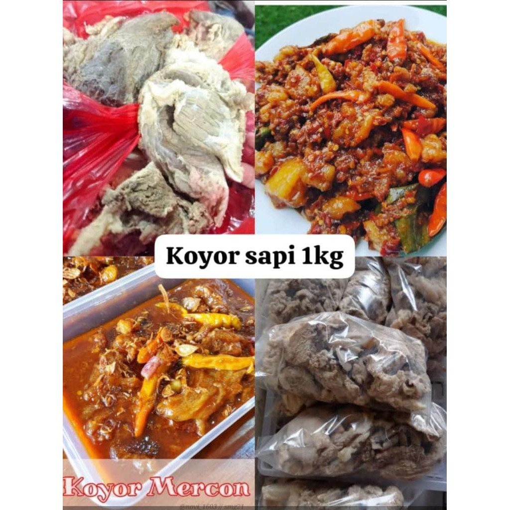 koyor sapi berat 1kg